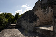 Temple VIII in Becan's Central Plaza - becan mayan ruins,becan mayan temple,mayan temple pictures,mayan ruins photos